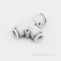 Pneumatic Connector T Type 3 Way Pneumatic Pipe Quick Fittings Factory